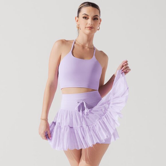 New Popflex Pirouette Skort Digital Lavender Viral Taylor Swift Skirt M Medium - Picture 2 of 11